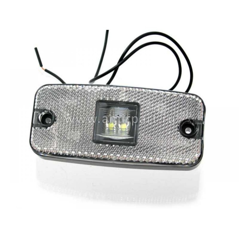 Фонарь габаритный (маркерный) LED прозрачный 12В/24В (010.3731-02)