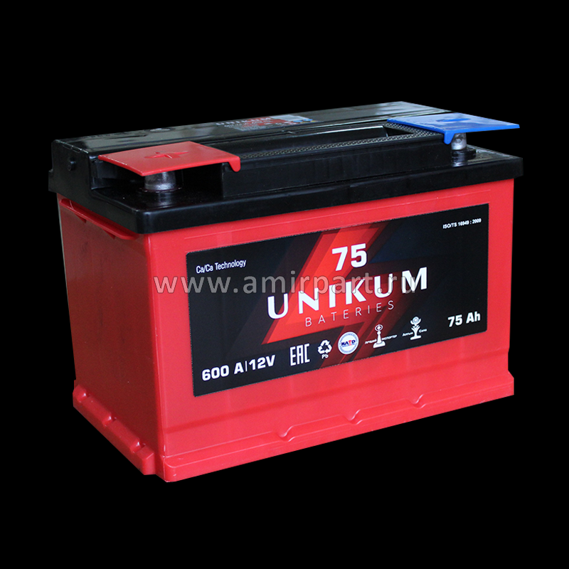 Аккумуляторная батарея 6СТ-75 UNIKUM L п.п.