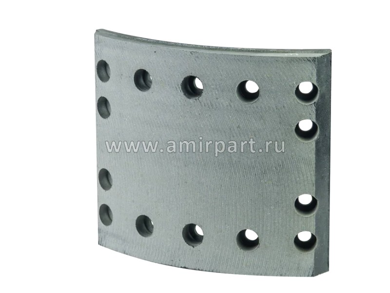 Накладка тормозной колодки ЛИАЗ 5256-3501105 сверленная