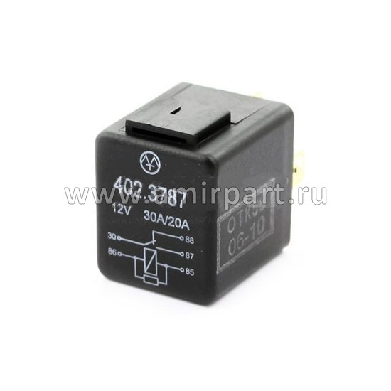 Реле 402.3787-10, 12В, 30А, 4-х контактное (Энергомаш)