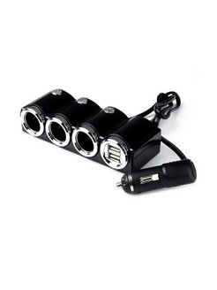 Разветвитель авто (3 гнезда+2*USB) OLESSON 1505
