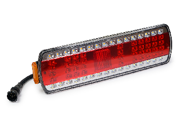 LED правый Фонарь со штекером полуовал 6 контактный светодиодный задний МАЗ,КАМАЗ