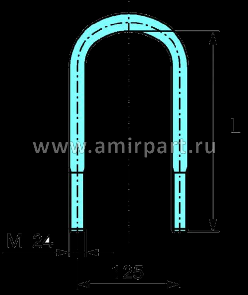 Стремянка М24х356*125 (03.138.44.01.4) / Exovo 28254E с гайкой @3280