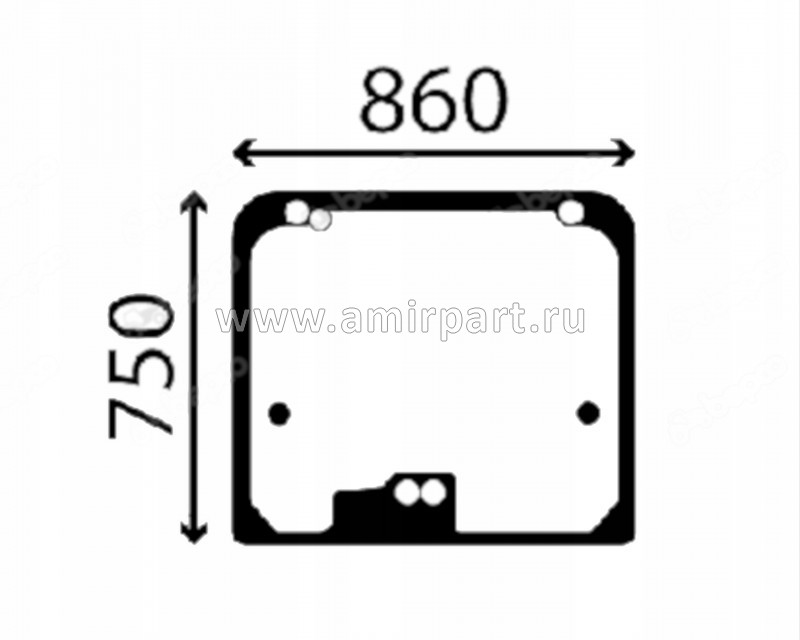 Cтекло кабины заднее для погрузчика JCB 541-70 (827/80224)