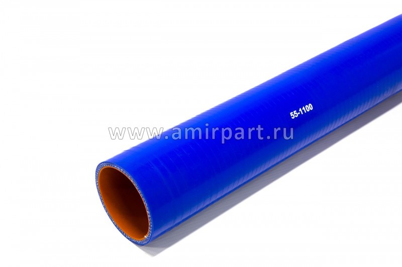 Патрубок силиконовый прямой d63, L1100, армированный 4 нити, стенка 5 мм CARUM 63-1100