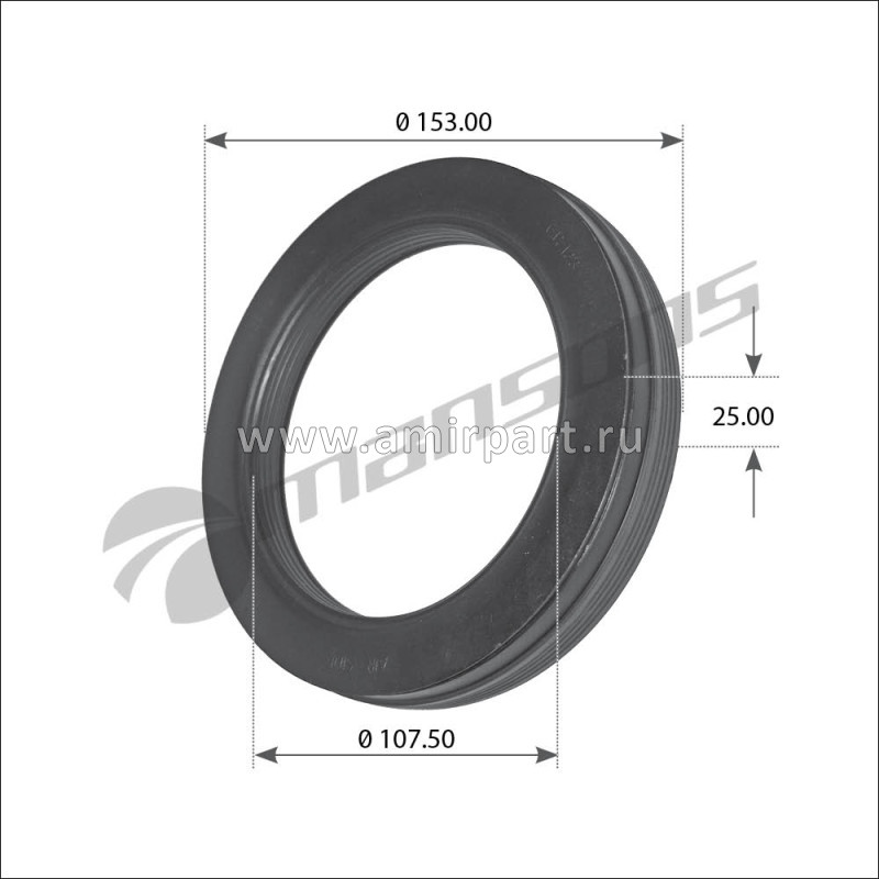 Сальник ступицы Fruehauf/SMB 107.5х152.2х28.5 Mansons GR123