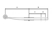 Рессора FRUEHAUF 23601900/1005001FH ЧМЗ (520х1000х100)