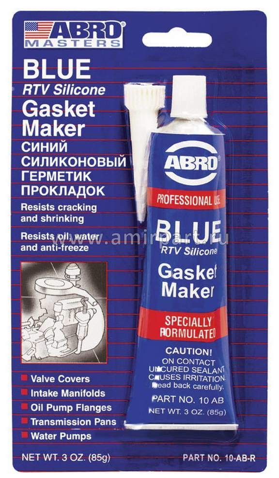 Герметик/прок. ABRO синий высокотемпературный 85 гр /кор.12 шт/