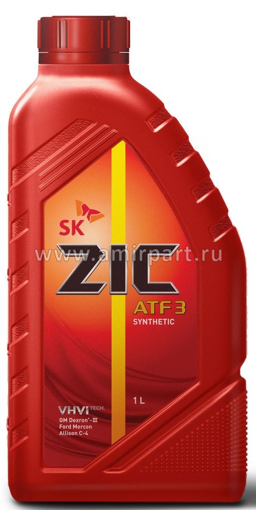 Масло трансмиссионное ATF-3 ZIC 1 л. синт. /кор. 12 шт/