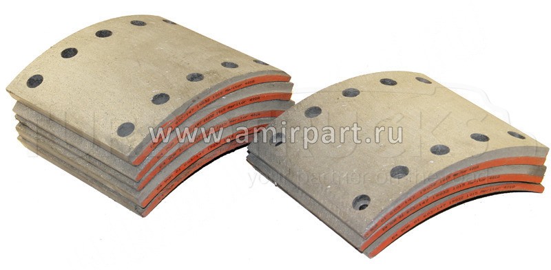 Накладки тормозные 205x180 BPW (09.801.07.41.0) SAF (3.057.3912.00) (19032) / Fras-le 1903200 @8072