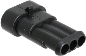 115000310170 (282105-1), Корпус разъема "вилка" 3pin AMP Superseal 1.5