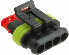 215000410171 (282088-1), Корпус разъема "розетка" 4pin AMP Superseal 1.5