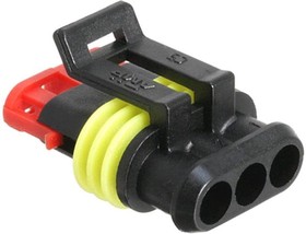 215000310169 (282087-1), Корпус разъем "розетка" 3pin AMP Superseal 1.5