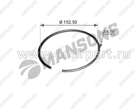 Кольцо стопорное MB / Mansons 100.010