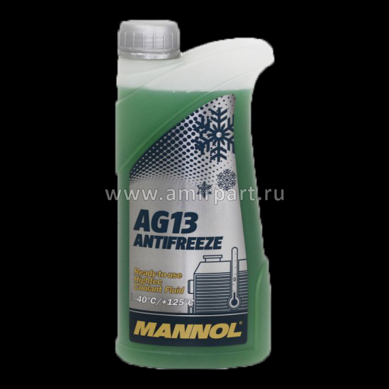 Антифриз концентрат 1л (1,14кг) Antifreeze AG13 Hightec / зеленый Mannol