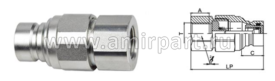 БРС ниппель BSP 3/4" серия Т