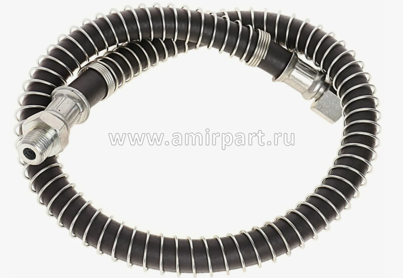 Шланг тормозной КАМАЗ-4310 передний в стальной оплетке (71см, гайка/штуцер) 4310-3506060-10 АВТОМАГН