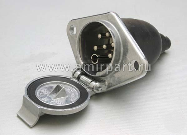 Розетка 7pin S мет. ABS/EBS D10874 (винты)