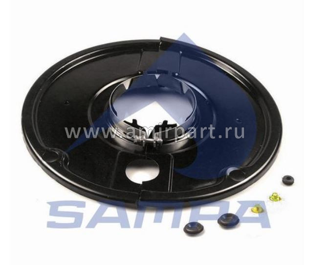 Щиток тормоза SAF (3005014100) SKRS 9042 (с хомутом 1) / Mansons 600513/Выведено