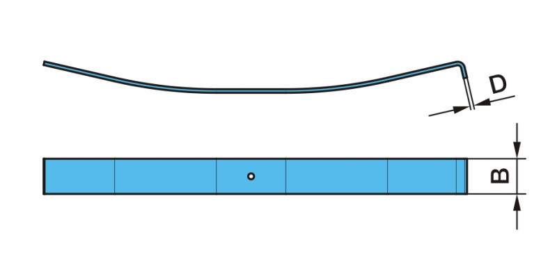 Рессорный лист №3 BPW 12х1170х100 для 11-листовой рессоры 02.1014.04.11