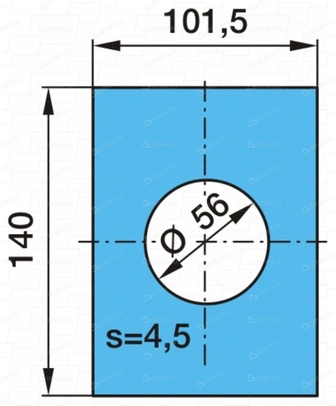 Пластина 101х140х4,5 BPW (03.281.35.16.0) регулировочная / BPW® @12796