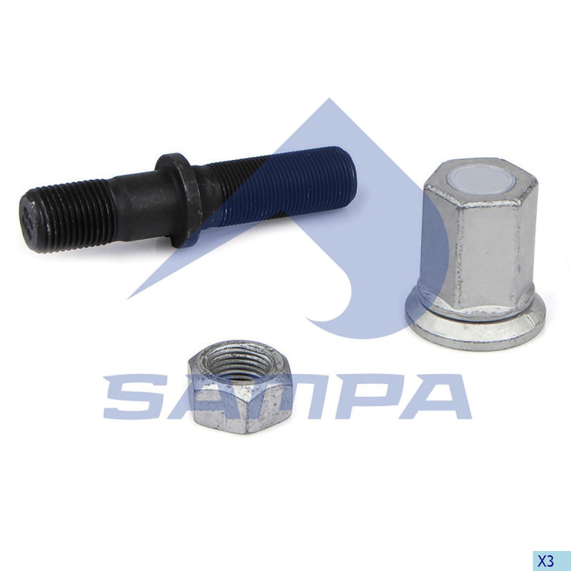 Шпилька М22х1,5/М22х2,0 60x49/114 BPW (03.296.23.17.0) (палец с буртиком) в сборе Sampa 070.720