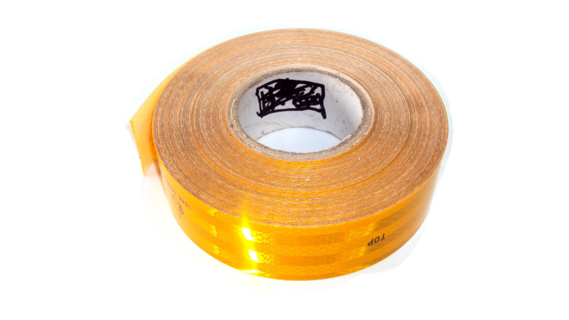 Лента светоотражающая желтая