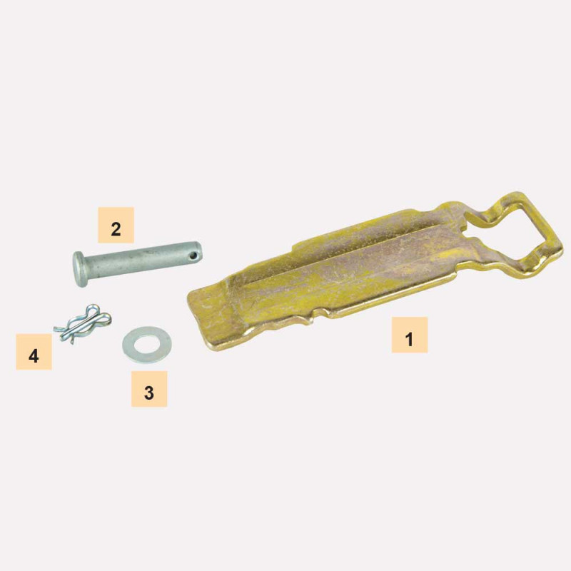 Р/к возвратной пластины суппорта (4 детали) Knorr 19712004 М2910043