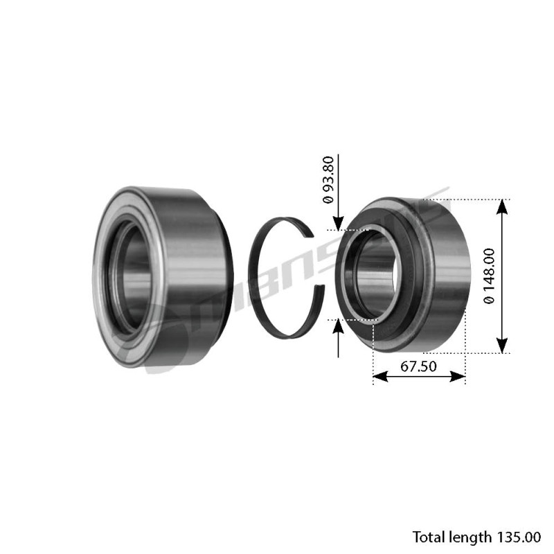 Ремонтный ступичный узел DAF XF105, RVI Premium/Magnum/Kerax/Midlum, VO / Mansons 900363