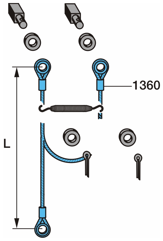 Трос страховочный 1500мм BPW (05.327.14.11.0) / BPW®