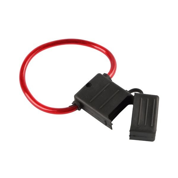 Держатель предохранителя плоского с крышкой и проводом пластиковый корпус (вып.146222)