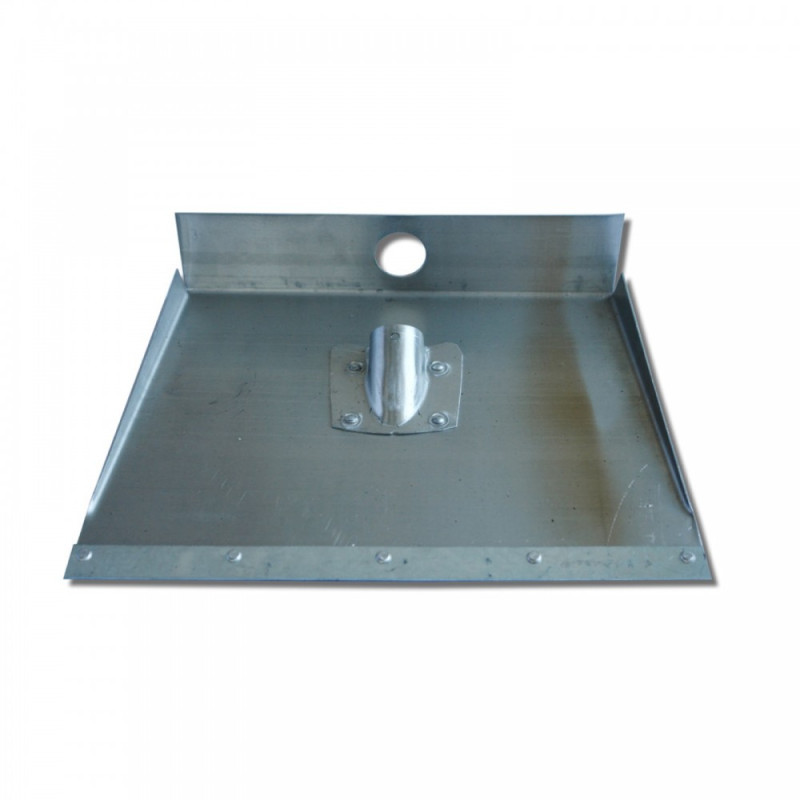 Плита опорная со шкворнем 92х151, 8отв