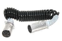 Кабель электрический 7 пиновый 5,5м эластомер/ 25 колец (металлический с пружиной) (-60С +120С)