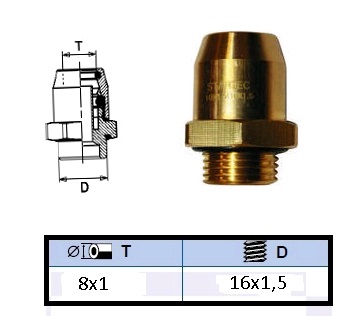 Фитинг прямой 6-1/8 Sirit 800