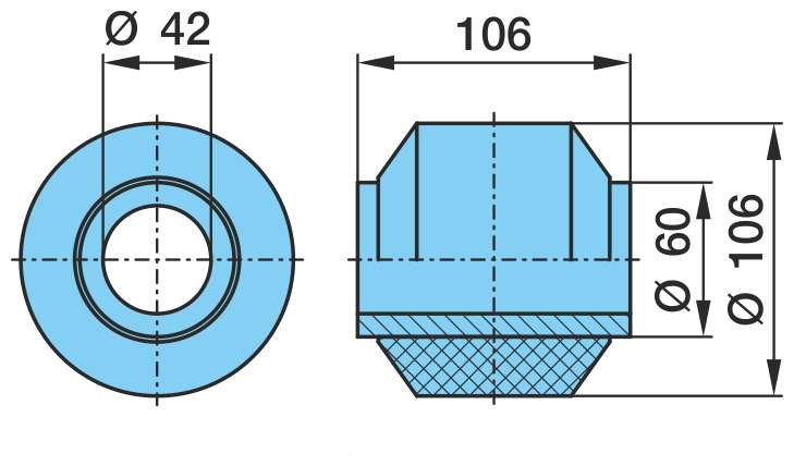Втулка BPW O 42/60/106x106 0511397260