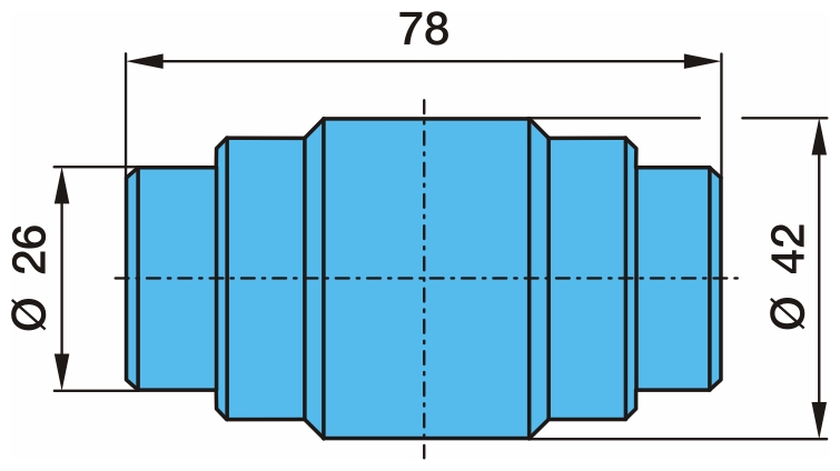 Ролик тормозной колодки BPW (03.331.34.05.0) Ø26/42x78 / BPW®