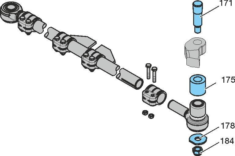 Палец наконечника рулевой тяги в сборе