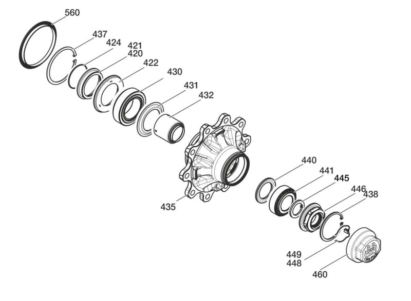 Ступица BPW в сборе 09.801.06.08.2