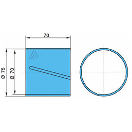 Втулка бронзовая на балансир 70/75-70 BPW 03.112.76.13.0