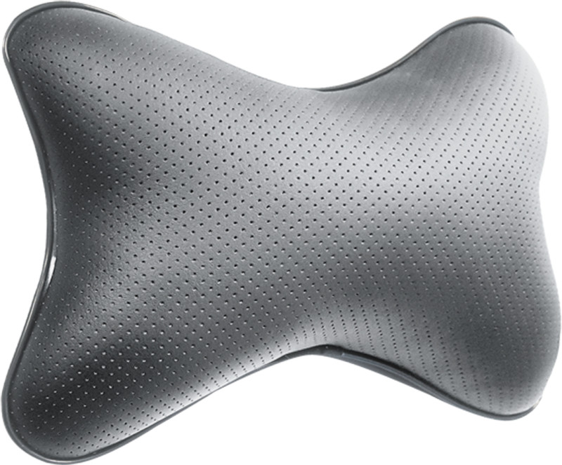 Подушка "Косточка" из экокожи, серая (30х21)