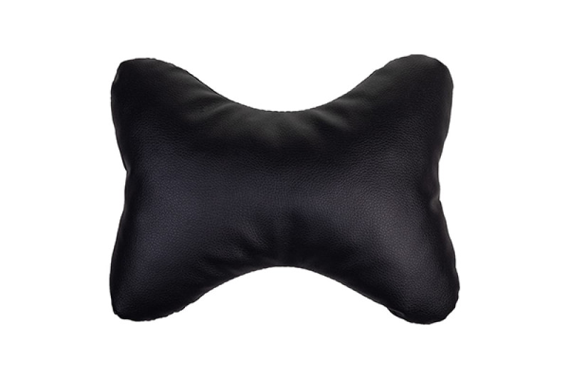 Подушка на подголовник SKYWAY 25*18 кожа иск. Черная