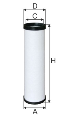 Фильтр воздушный вставка 729.1109560-10/TSN 9.1.1057