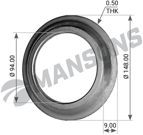 Пыльник d=94/149х8,5 (03.010.93.34.0) Eco 10T / Mansons 300.012 @5032