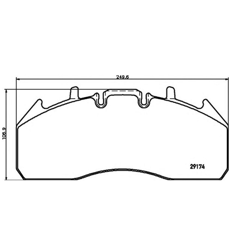 Колодка тормозная 29174/292192917429224T3032