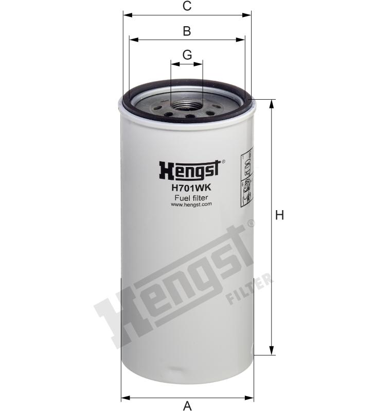 Фильтр топливный Scаnia R-series H701WK Hengst 2997378