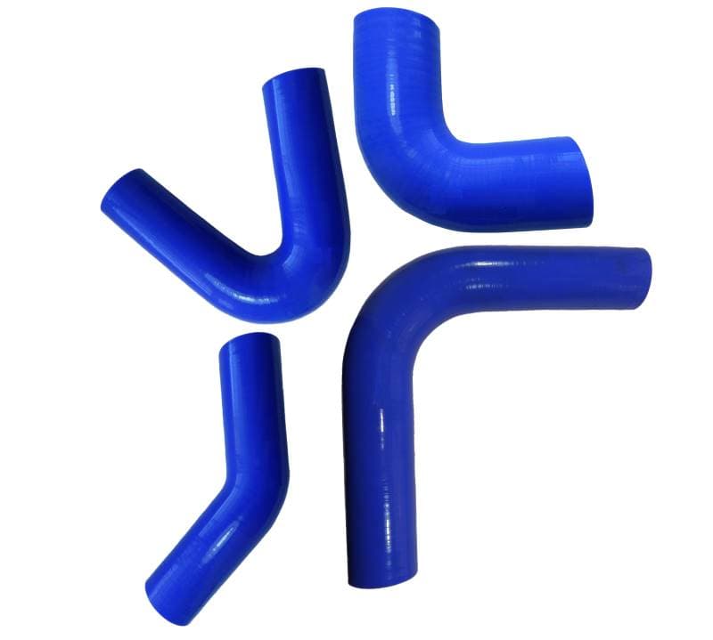 Патрубок силиконовый угловой 90°,d38,L150x150, 4 нити, стенка 5 мм Carum 90-38-150X150