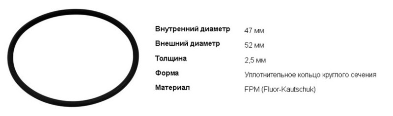 Кольцо уплотнительное 47*52*2,5 Elring 152.610