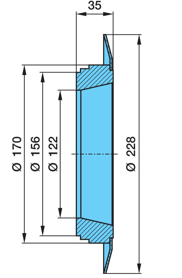 Упорное кольцо 05.370.08.04.0 20т