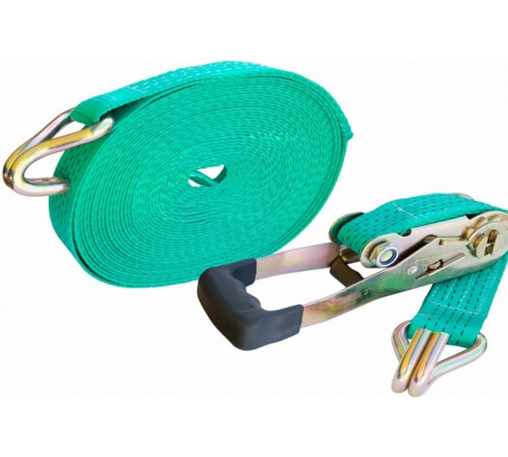 Стяжка крепления груза (10м-50мм) 6-12т "хаки" (лента+механизм) (DA-01124) АВТОМАГНАТ