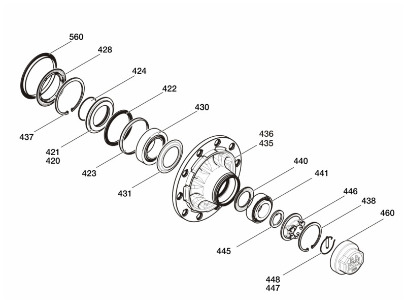Ступица BPW HZF ECO Plus в сборе 09.801.06.72.0